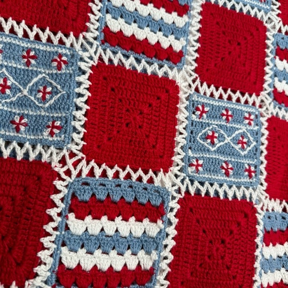 NWT Christopher & Banks Granny Square Crochet Cardigan Sweater Short Sleeve S - Picture 6 of 7